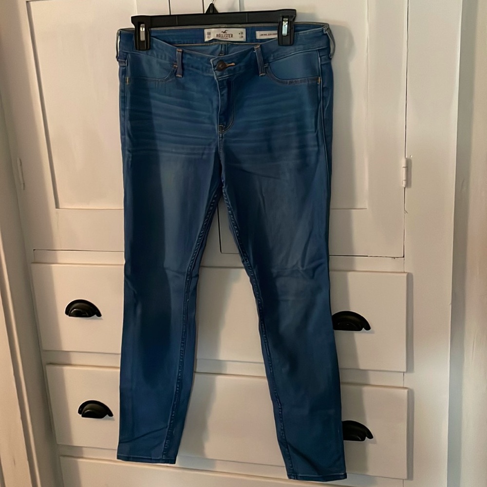 Hollister blue skinny jeans
